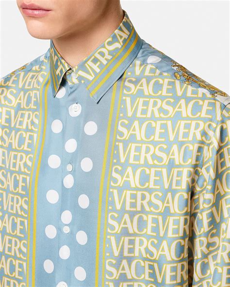 versace original camisas|versace silk shirts for cheap.